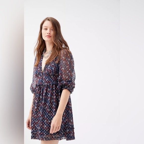 Urban Outfitters Dresses & Skirts - Urban Outfitters UO Printed Chiffon Mini Dress (D4)